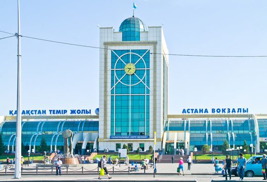 фото вокзала Астаны Железнодорожный вокзал в Астане