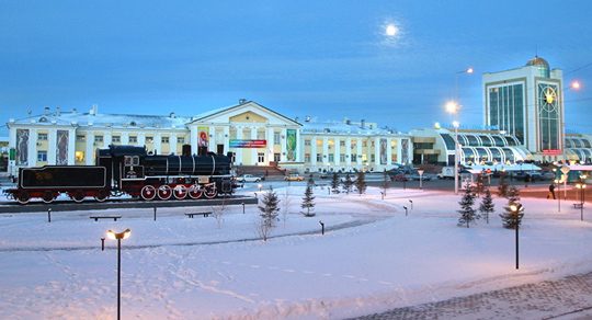 фото вокзала в Астане Железнодорожная станция в Астане. Фото sputniknews.kz