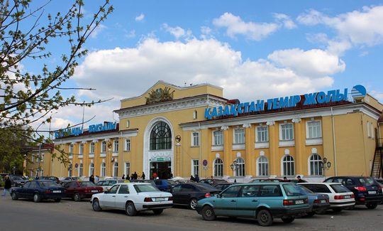фото вокзала Караганды Ж/Д вокзал в Караганде. Фото timeskz.kz