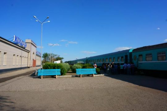 фото вокзала в Жезказгане Ж/Д вокзал в Жезказгане