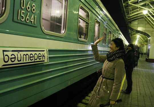 Фирменный поезд «Байтерек». Фото temirzholy.kz