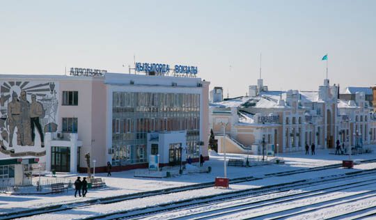 Здания Ж/Д вокзала в Кызылорде