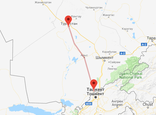 маршрут Сарыагаш — Туркестан маршрут пути следования Сарыагаш — Туркестан