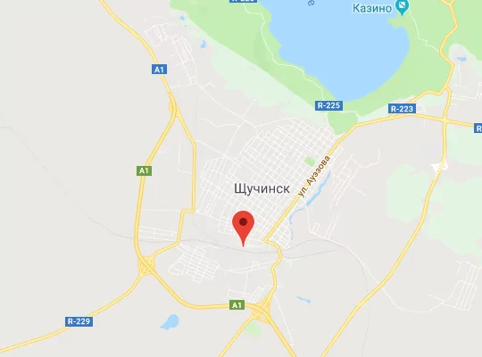 жд станция Щучинск (Боровое) на карте